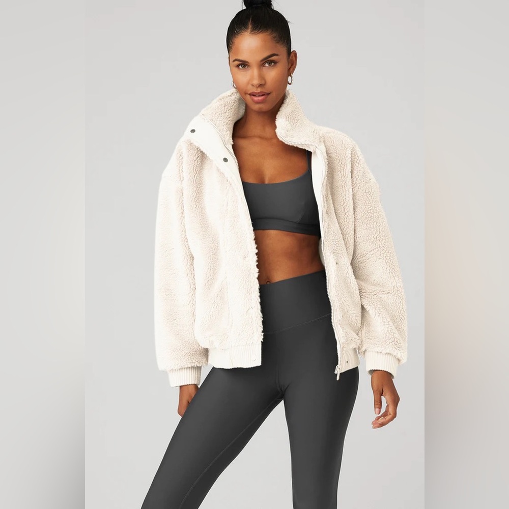 Alo Yoga Sherpa Varsity Jacket